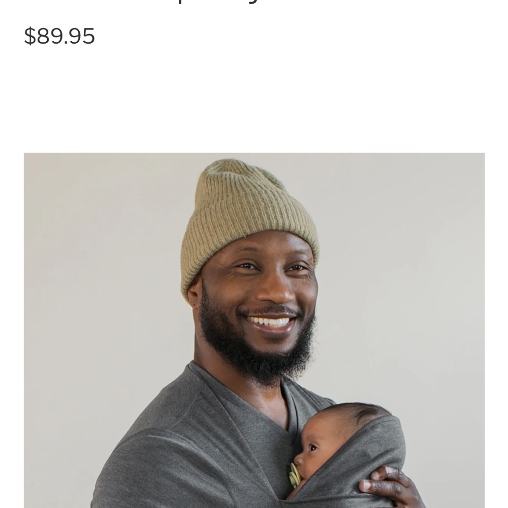 LALABU dad baby wearing shirt